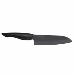 Auslauf ❤️ KYOCERA | SHIN - Großes Santoku-Messer Mit Schwarzer Keramikklinge, Klinge: 16 Cm 🎁