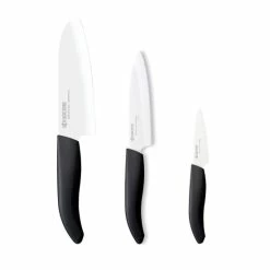Neu 🔥 KYOCERA | GEN 3er Messer-Set: Schäl-, Obst- Und Gemüse-, Santokumesser 🔥